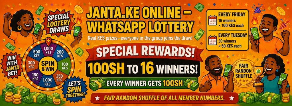 Janta.ke Online WhatsApp Lottery — special rewards and weekly draws